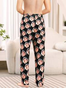 Pantalones únicos y cómodos personalizados, impresión fotográfica personalizada, regalo, pantalones novedosos con reemplazo de rostro divertido, ligeros, transpirables, de secado rápido, tela cómoda, regalo para amigos/pareja/amante, fiesta/regalo de cumpleaños. Adorable, contraído, gracioso, cálido personalizado, personalizado, único, regalos personalizados ideales para hombres, regalos ideales para él, novio, amigos, dormitorio, para bodas, para vacaciones, para aniversarios, para cumpleaños