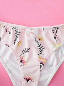 Ensemble de brassière et culotte à volants avec imprimé floral pour adolescentes