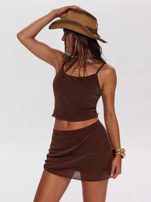 SHEIN BAE Sukienka damska w jednolitym kolorze, swobodna, minimalistyczna, codzienna