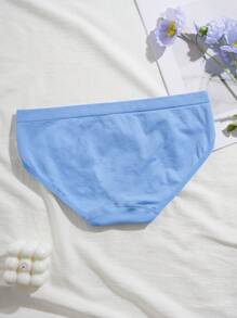1 条少女无缝柔软舒适内裤 - 藍色 - 查看 2