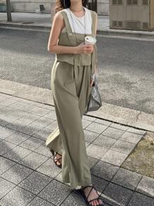 FRIFUL 女式简约纯色连体裤，休闲时尚，适合日常穿着