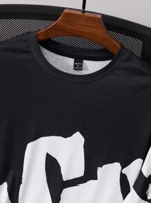 Manfinity LEGND Herren Oversize Rundhals Kurzarm Lässig T-Shirt, Alltags-Stil Herren Shirts Streetwear Streetwear Herren Shirts Herren Street-Wear Shirts Reißverschluss Hemden Herren Herren Streetwear Shirts