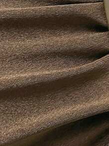 SHEIN Swim 女士春假纯色优雅度假可拆卸肩带高腰比基尼三件套 - 彩色 - 查看 5