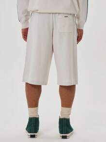 Musero Men Long Line Lightweight Contrast Striped Shorts Tracksuit Shorts Only Spring Summer - Multicolor - View 4