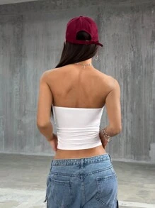 StreetHx 女士街头时尚印花百搭抹胸 - 彩色 - 查看 2