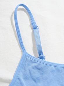 1 pieza Sujetador sin costuras suave y cómodo para adolescentes - Azul - Ver 6