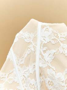 Poéselle Damen Spaghetti-Träger Bodysuit mit Hohldesign, minimalistisch, für Lässig und Urlaub - Weiss - Übersicht 8