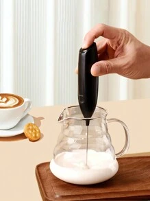 Teckwe Electric Milk Frother Handheld USB Rechargeable Coffee Frother With Stainless Whisks,Foam Maker For Coffee,Latte, Cappuccino,Hot Chocolate,Matcha,Egg - Black - View 7