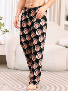 Pantalones únicos y cómodos personalizados, impresión fotográfica personalizada, regalo, pantalones novedosos con reemplazo de rostro divertido, ligeros, transpirables, de secado rápido, tela cómoda, regalo para amigos/pareja/amante, fiesta/regalo de cumpleaños. Adorable, contraído, gracioso, cálido personalizado, personalizado, único, regalos personalizados ideales para hombres, regalos ideales para él, novio, amigos, dormitorio, para bodas, para vacaciones, para aniversarios, para cumpleaños