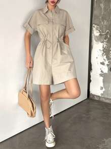 DAZY 女士略宽松收腰连体衣