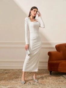 CUCCOO TILAWA Women's Crystal Heel, Rhinestone Studded Mesh Shoes, Suitable For Outing, Banquet, Party Prom Heels For Christmas Valentine's Day - Silver - View 11