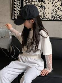 Dazy Kids 青少年女孩秋季T恤，返校服装 - 白色 - 查看 7