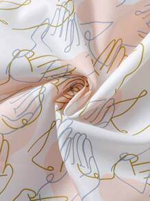 SHEIN 女童无袖连衣裙，适合幼儿的时尚夏季设计 - 白色 - 查看 4