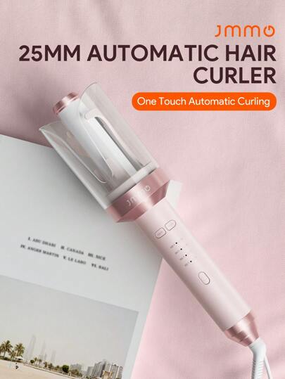 JMMO Rotating Curling Iron,Automatic Hair Curler,LED Indicator 4 Temp Settings Easy Styling For An All-Day Hold In 3 Minutes,Beauty & Personal Care Necessary Instruments - US Plug