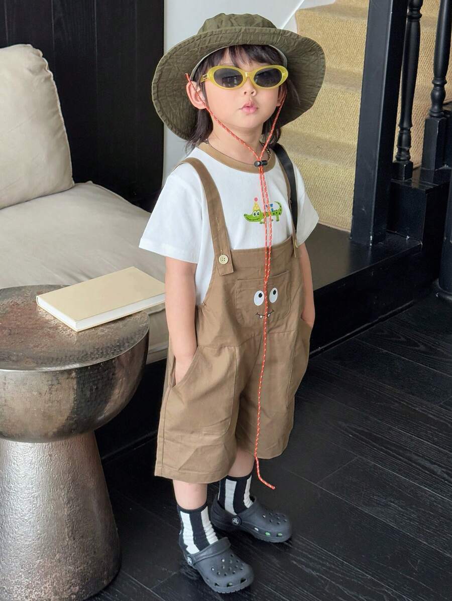 Dazy Kids 2 件套 幼儿男童秋季服装 - 卡其色 - 查看 1