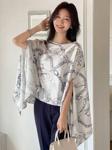 DAZY 女士休闲简约日常衬衫 - 白色 - 查看 2