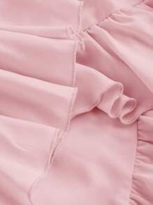 SHEIN MOD Plus Size Apricot Romantic Multilayered Vintage Palace Style Ruffle Hem Dress For Women,Birthday Dresses For Women