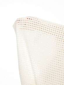 ROMWE Kawaii Cherry Decor Hollow Out Sheer Plus Size Thin Cardigan For Plus Size Women, Spring Outfits