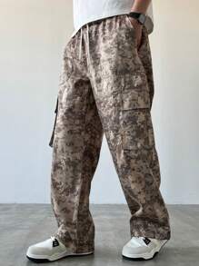 Manfinity EMRG Plus Size Men Casual Pants, Minimalist Style For Everyday Wear