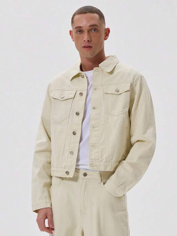Musero Extrem gewaschene Denim Jacke