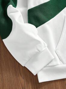 Manfinity VCAY Sudadera con capucha de manga larga informal y holgada con parches, para hombre, para otoño/invierno