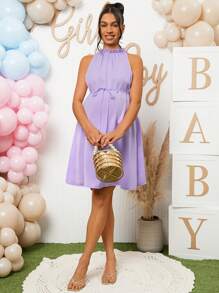 Loomaby Schwangerschaft Gender Enthüllungs Kleid, für Baby Shower Party