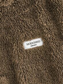 Manfinity VCAY 2 件男士修身连帽长袖加厚运动服，适合秋季 - 咖啡棕 - 查看 3