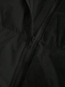 Manfinity VCAY Men's Slim-Fit Casual Hooded Jacket, For Fall Winter