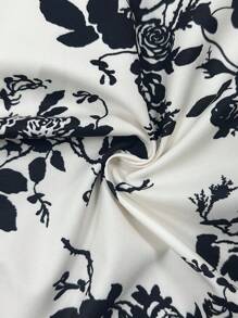 SHEIN Unity 女士细肩带系带花卉印花褶皱吊带连衣裙迷你短款女装 - 彩色 - 查看 7