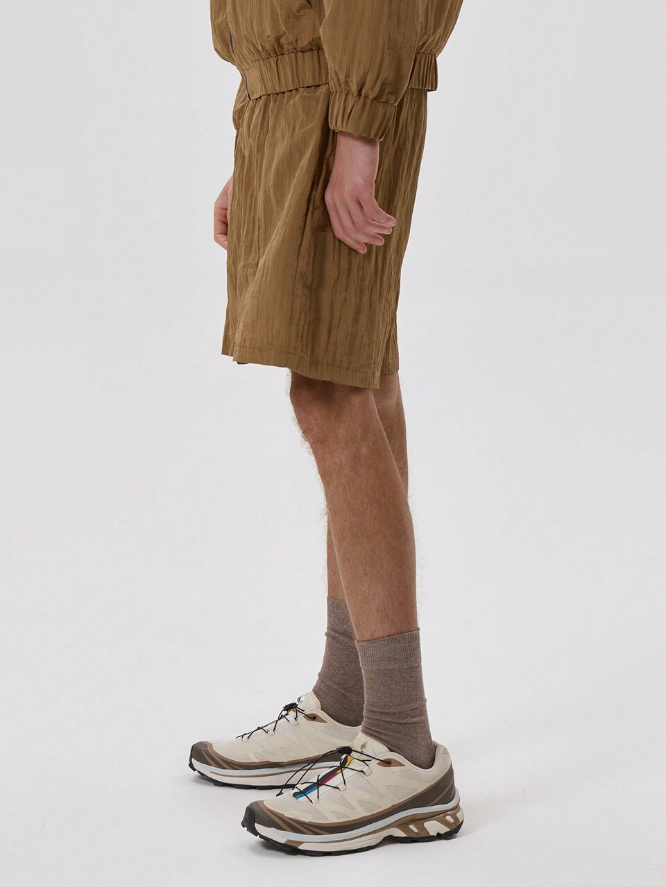 Crinkle Polyester Style Shorts Track Bottoms Only Spring Summer Streetstyle