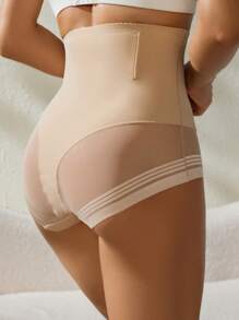 2pcs Women Solid Color Seamless High Waist Shapewear Set - Multicolor - View 5