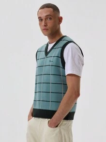 Musero 格纹毛衣针织背心 - 彩色 - 查看 2