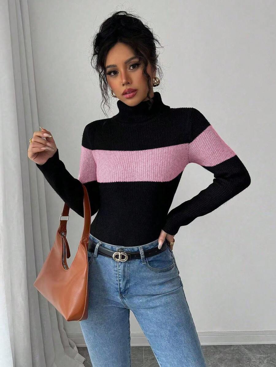 Chiquease 2024 Autumn/Winter New Fashion Design Knit Sweater For Elegant Ladies Knit Pullover Fall