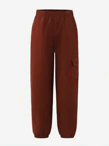 SHEIN 男童渐变长袖衬衫和宽松工装裤套装 - 彩色 - 查看 6