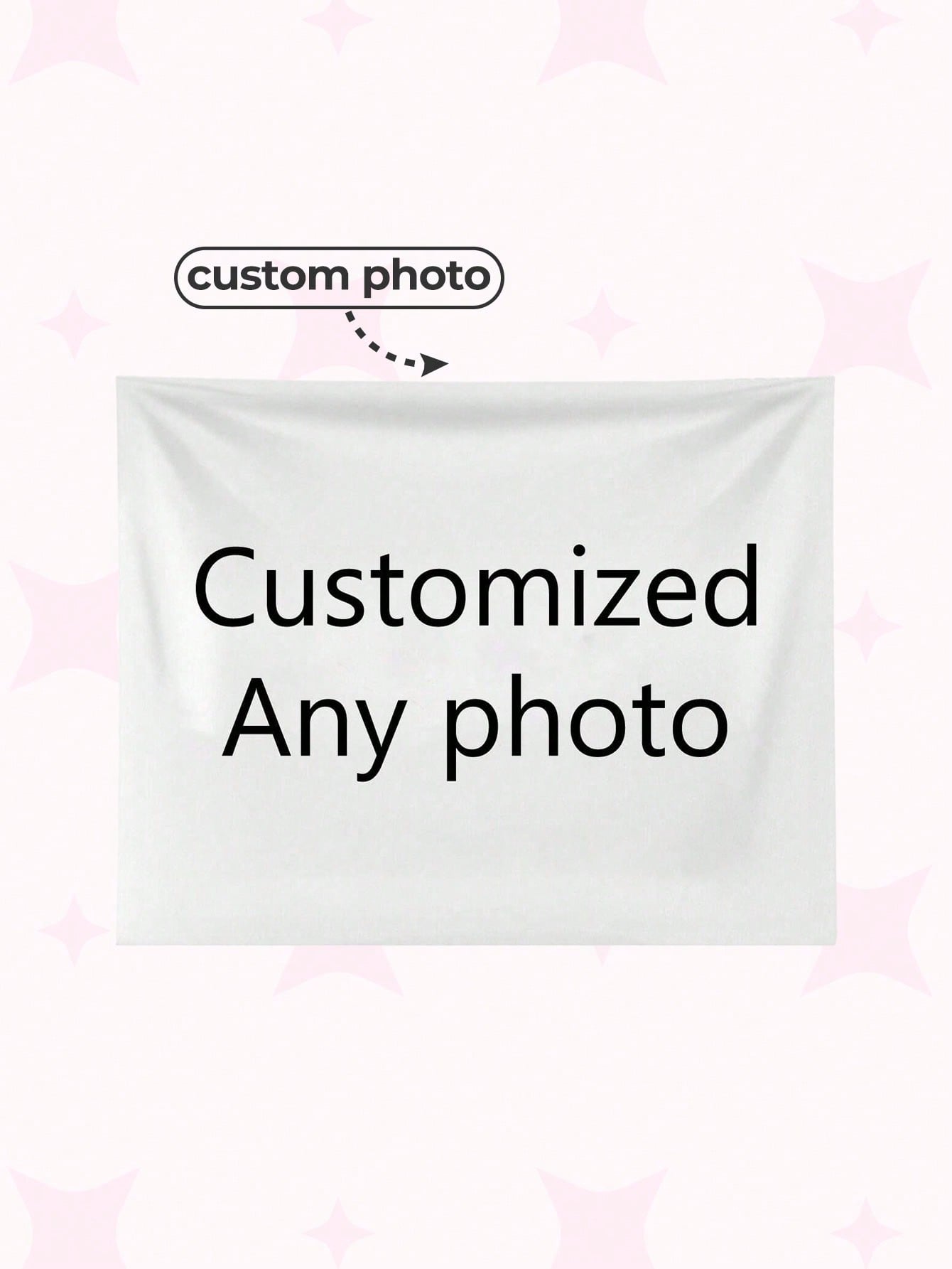 1pc Personalized Photo - Vivid Printing, Tailor-Made Designs For Unique Gifts - Logo Option, Stylish Home Decor, Flag For Room, For Anniversaries, Birthdays, Weddings, Valentine's Day, Christmas, Housewarming, Mother's Day Gift, Father's Day Gift