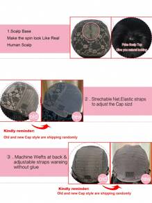 Short Bob Wig Fake Scalp Top Layered Straight Remy Hair Wigs With Bangs Jet Black Full Machine Made None Lace Wigs For Women