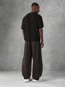 SUMWON Performance Baggy Pull-On Athletic Pants Men Travel Leisure Nylon Workout Casual Active Sport Training Breathable Gym Pants Comfortable Daily Wear