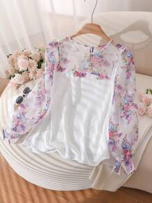 SHEIN Frenchy Plus Size Men's Simple Casual Long Sleeve Shirt, Fashionable Daily Wear