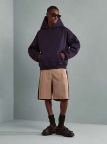 SUMWON 优质重磅抽绳连帽衫冬季休闲街头运动健身运动衫舒适必备袋鼠口袋都市风格