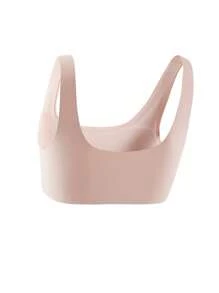 少女素色简约时尚休闲日常内衣 - 淺粉色 - 查看 2