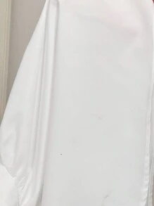 Slaydiva Ensemble 2 pièces grande taille femme - Blouse ajustée sans manches blanche unie avec col froncé et ourlet avec cordon, et mini-jupe trapèze froncée à la taille, casual, printemps/été