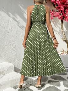 SHEIN Robe de maternité à pois, décontractée et élégante pour une utilisation quotidienne