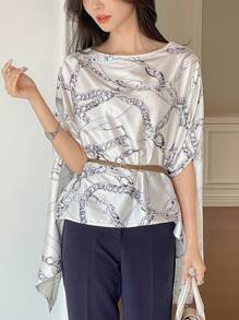 DAZY 女士休闲简约日常衬衫 - 白色 - 查看 6