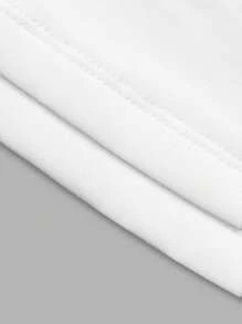 SHEIN 2pcs Tween Girl Black & White Simple, Comfortable Strapless, Non-Slip Tube Tops - White - View 5