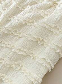 CosyJoli Plus Size 2 Pieces Set Solid Color Camisole And Shorts, Minimalist Fashion Casual Daily Wear,Slightly Sheer - Apricot - View 4