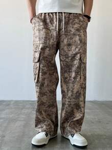 Manfinity EMRG Plus Size Men Casual Pants, Minimalist Style For Everyday Wear