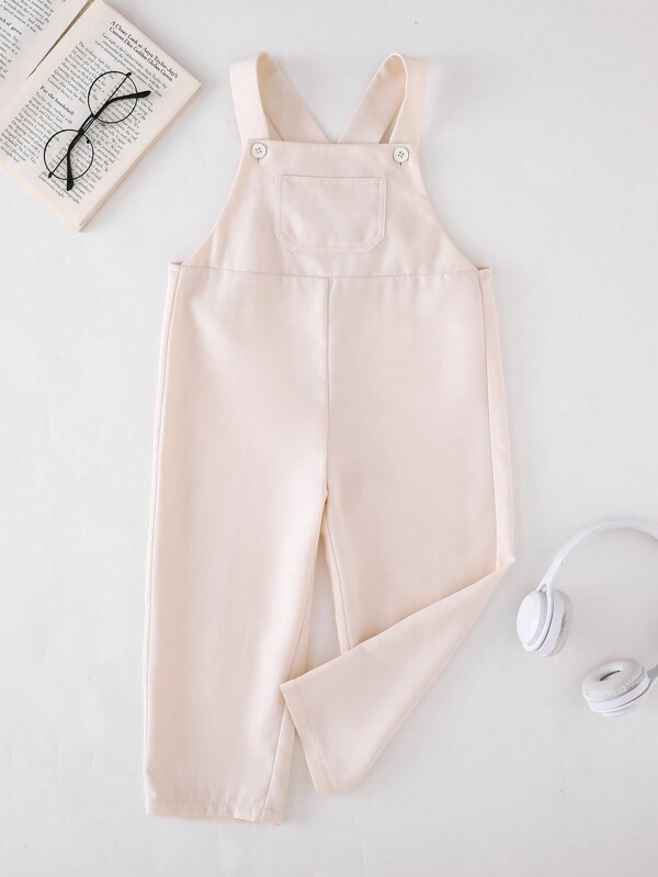 PrepCrw Young Boys' Apricot Color Woven Jumpsuit, Spring/Summer