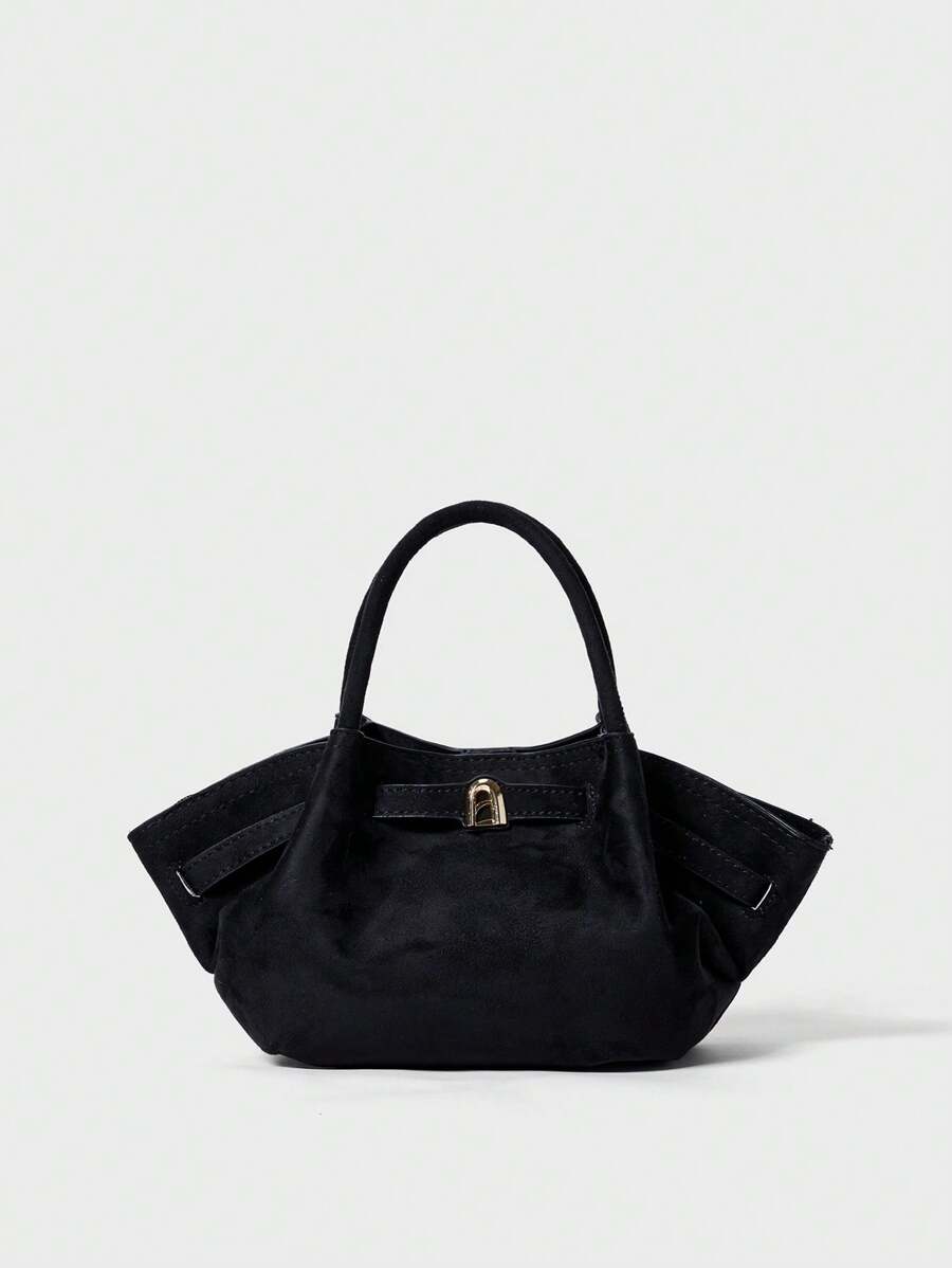 European&American Winter Niche Design Suede Bucket Bag, Women Street Fashion Shoulder Bag For Shopping, Commuting, Party, Gift, Newest Fashionable Suede Bag For Women, New Fall Fashion 2025 For Women Gifts