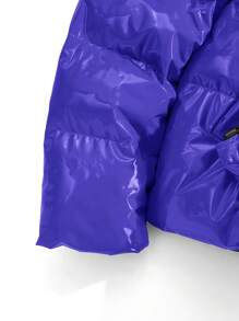 Manfinity VCAY Men's Casual Simple Fashion Winter Jacket For Daily Wear - Blue - View 10