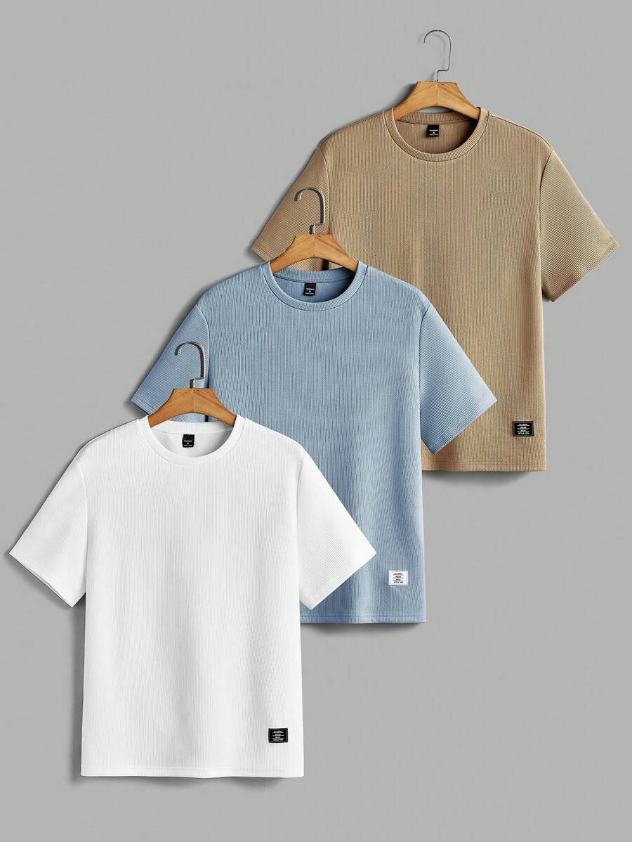 GENTILAND 男士休闲百搭纯色短袖 T 恤